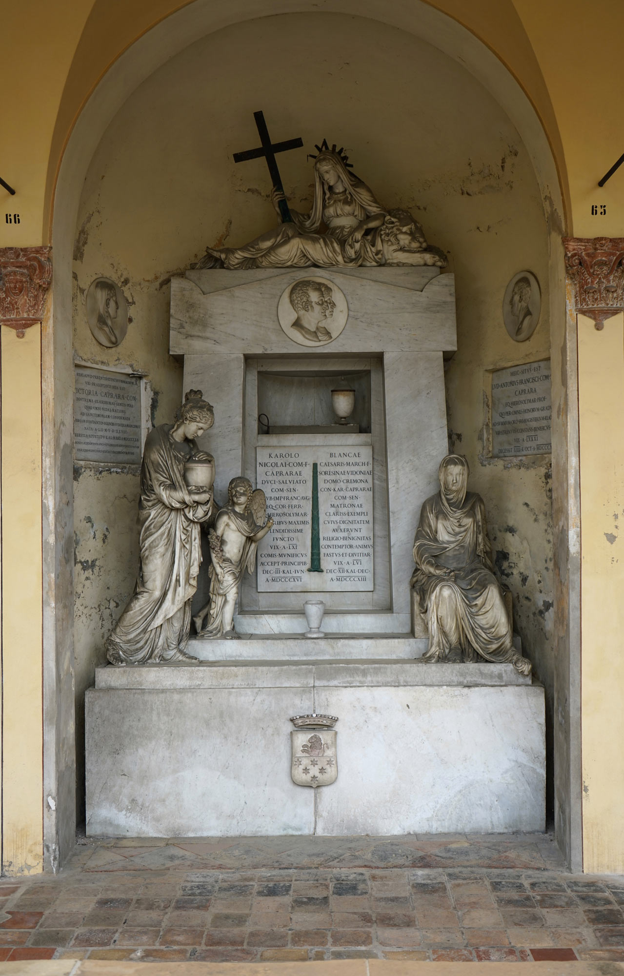 Giacomo De Maria, Monumento funebre della Famiglia Caprara (1817-1819; Bologna, Cimitero della Certosa)
