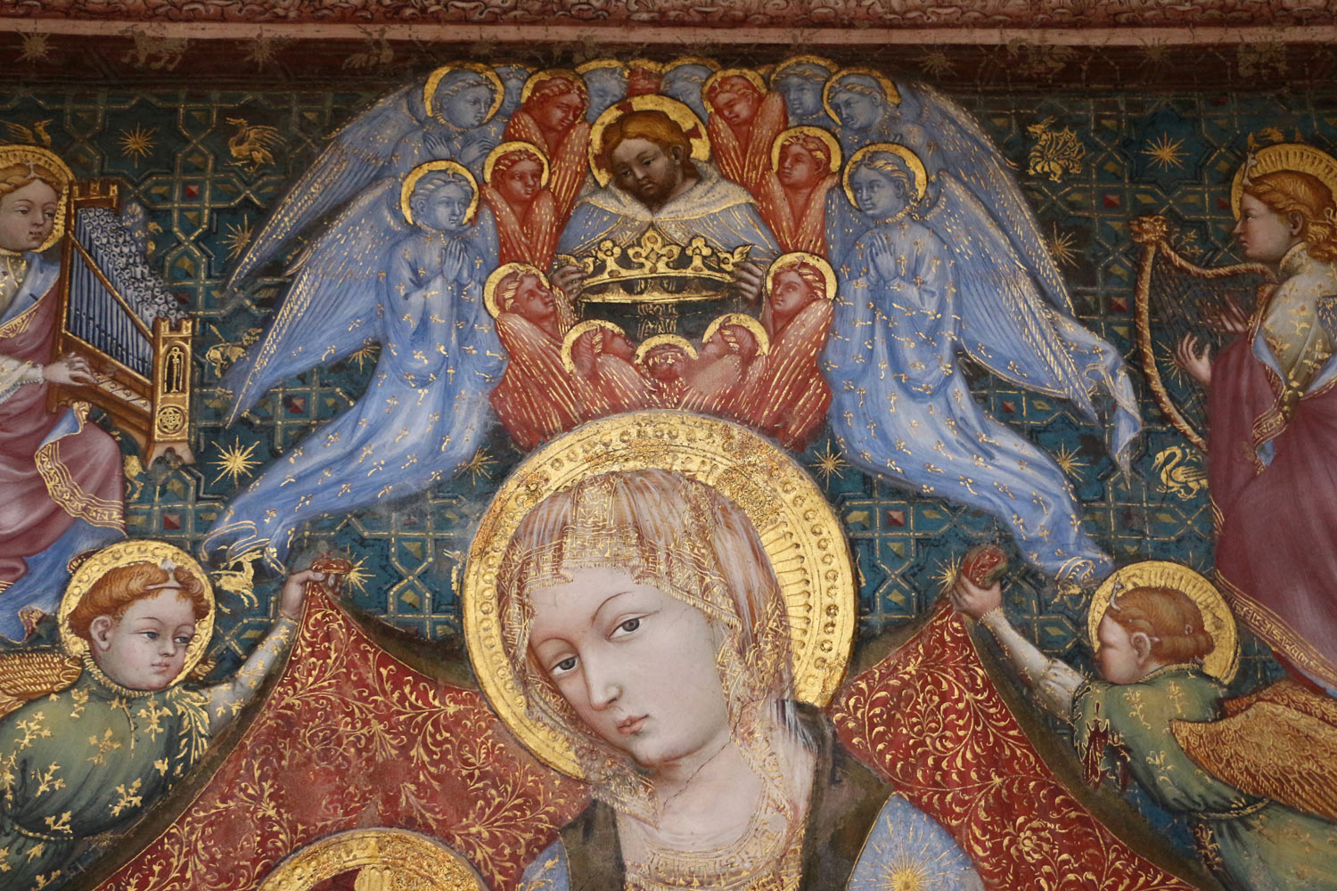 Ottaviano Nelli, Madonna del Belvedere, dettaglio
