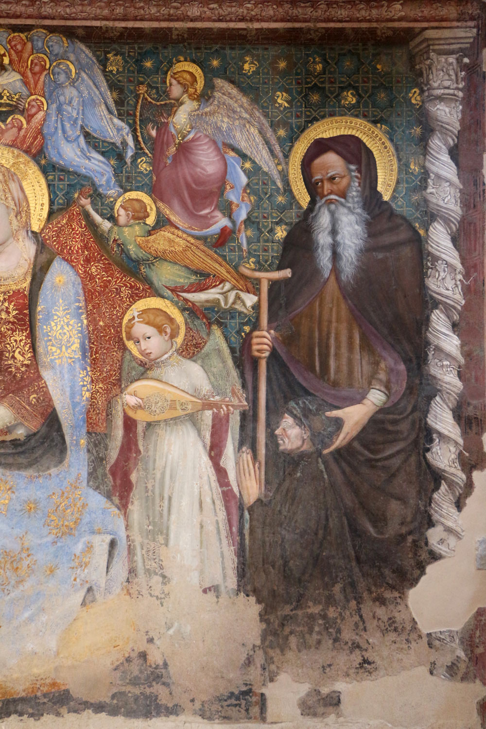 Ottaviano Nelli, Madone du Belvédère, détail
