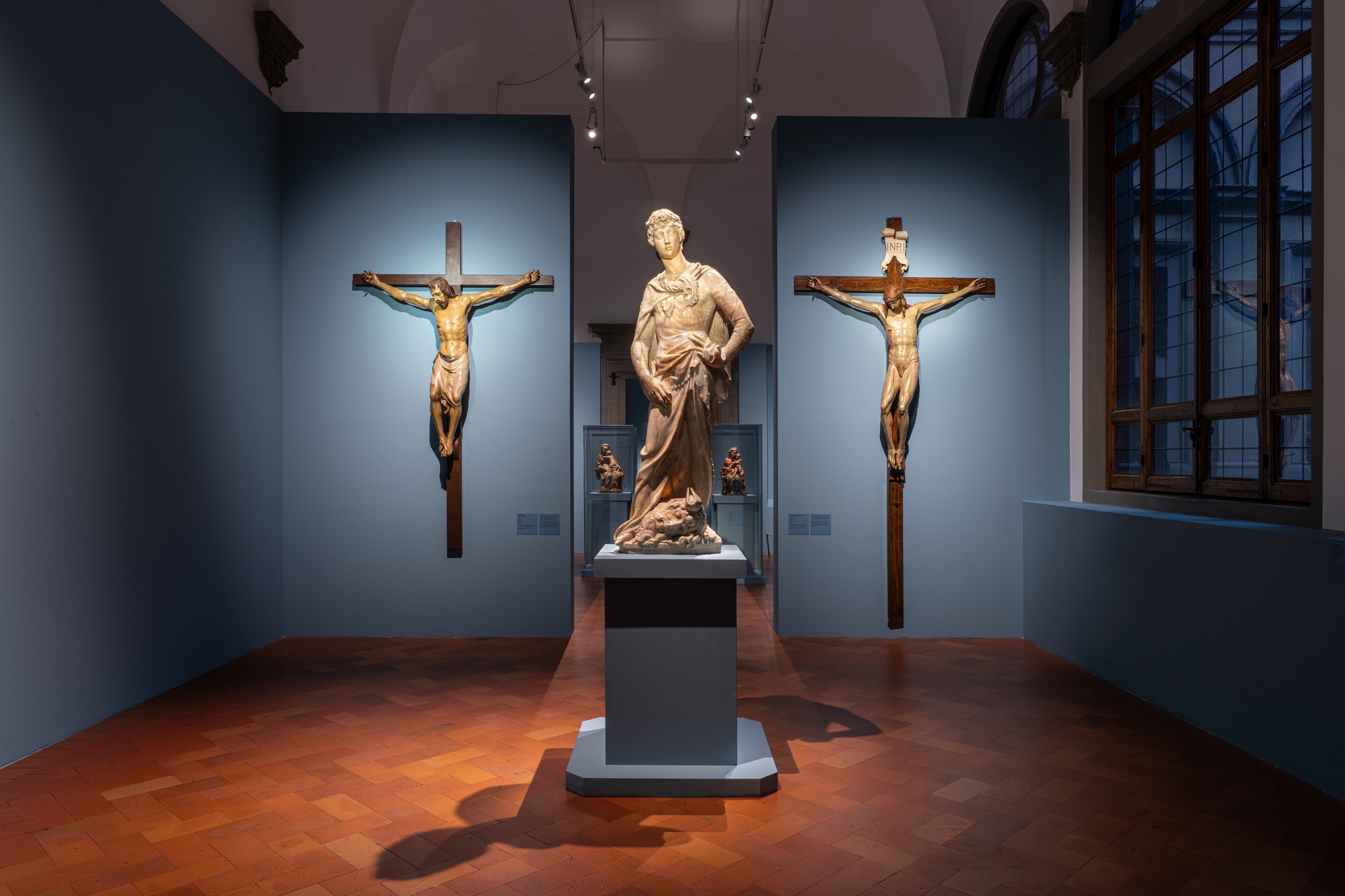 The Hall of Donatello in the Bargello Museum