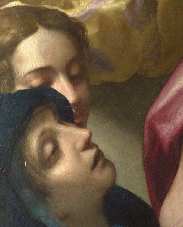 I volti delle Marie nell'Ecce Homo del Correggio. Qui la Madonna sviene.
 I volti delle Marie nell'Ecce Homo del Correggio. Qui la Madonna sviene.