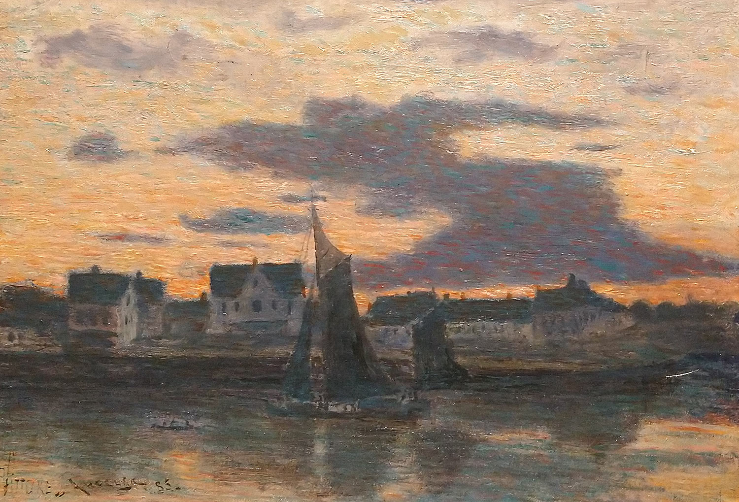 Vittore Grubicy de Dragon, Anversa (1885; olio su tela, 22,2 x 31,8 cm; Livorno, Fondazione Livorno)
