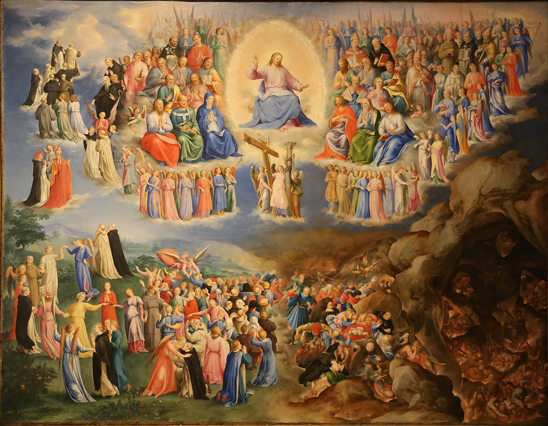 Bartholomeus Spranger, Giudizio universale (1570-1571; olio su rame, 116 x 148 cm; Torino, Galleria Sabauda)
