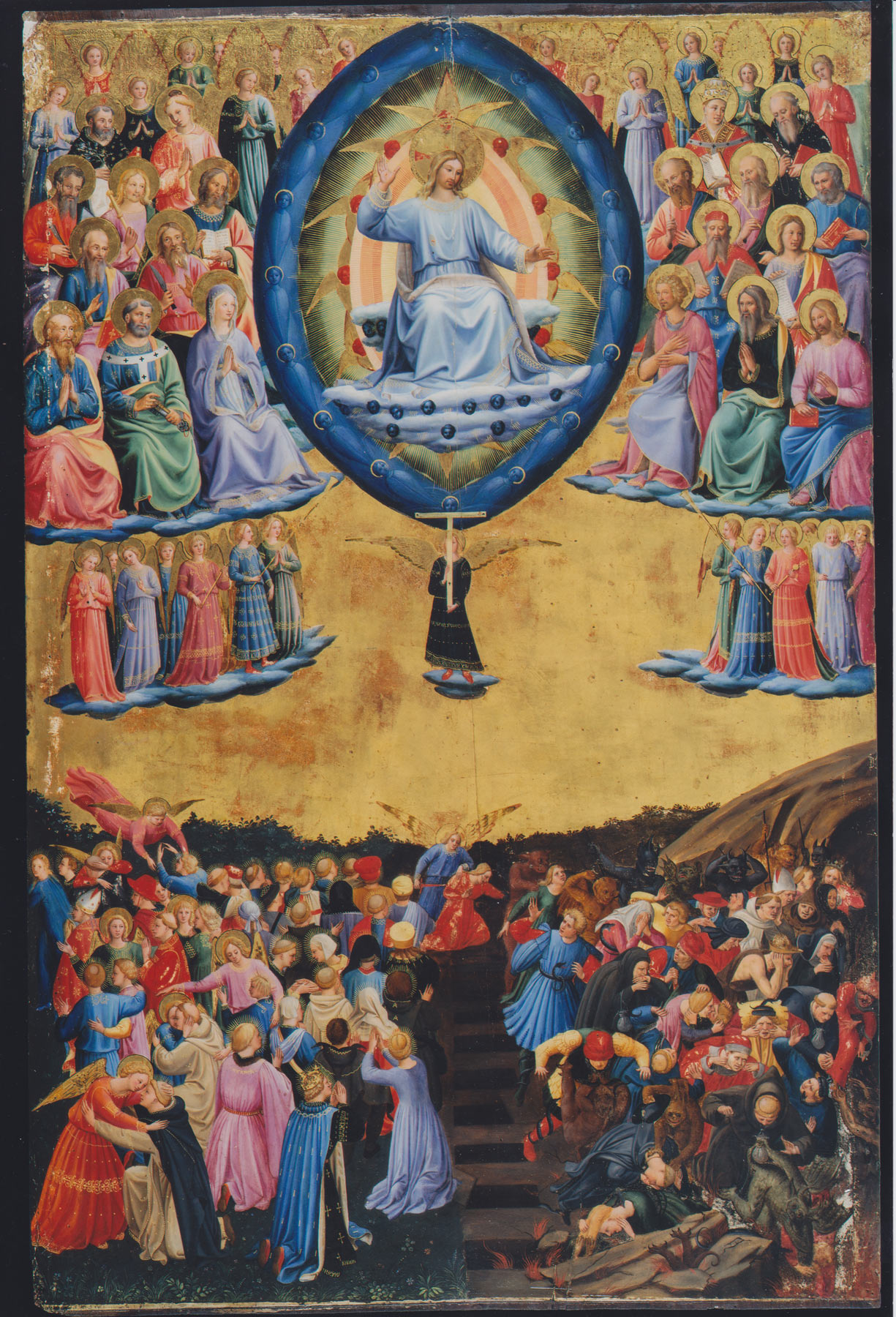 Da Beato Angelico (Scipione Pulzone?), Giudizio universale, scomparto centrale (1570-1580 circa; collezione privata, già a Leonforte, chiesa dei Cappuccini)
