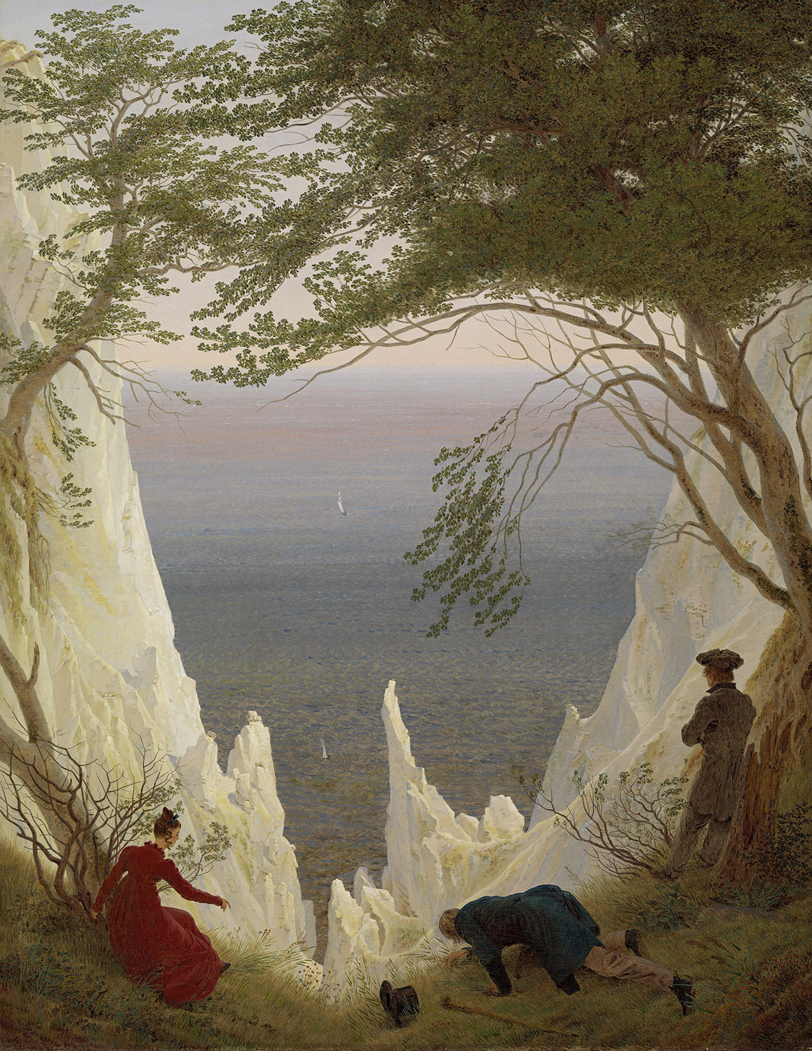 Caspar David Friedrich, Le bianche scogliere di Rügen (1818; olio su tela, 90 x 70 cm; Winterthur, Kunst Museum Winterthur, Fondazione Oskar Reinhart). © SIK-ISEA, Zurigo (Philipp Hitz)
