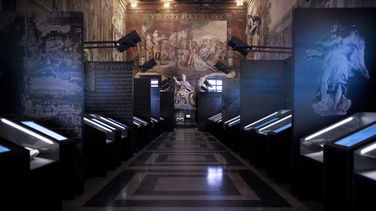 Allestimenti della mostra Lux in Arcana ai Musei Capitolini (2012)
