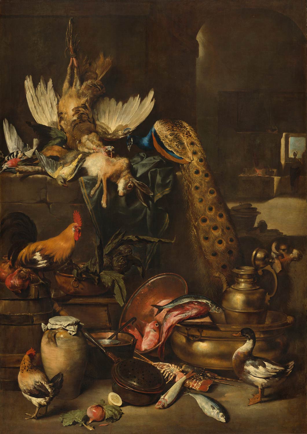 Anton Maria Vassallo, La dispensa (1648 circa; olio su tela, 229,2 x 163,2 cm; Washington D.C., National Gallery of Art, Samuel H. Kress Collection)
 Anton Maria Vassallo, La dispensa (1648 circa; olio su tela, 229,2 x 163,2 cm; Washington D.C., National Gallery of Art, Samuel H. Kress Collection)