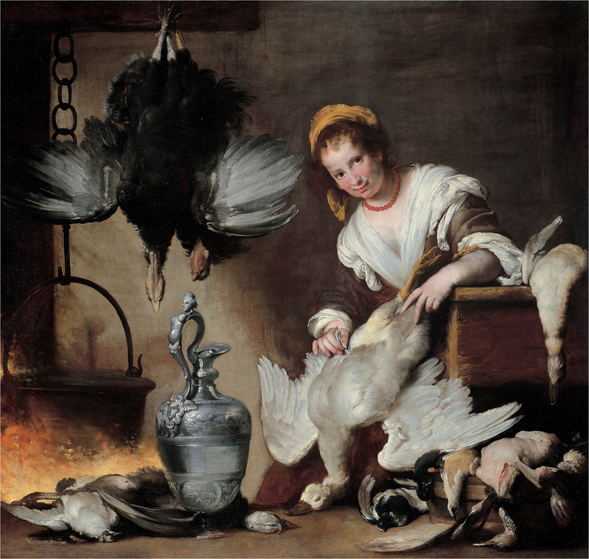 Bernardo Strozzi, La cuoca (1625 circa; olio su tela, 176 x 186 cm; Genova, Musei di Strada Nuova - Palazzo Rosso)
 Bernardo Strozzi, La cuoca (1625 circa; olio su tela, 176 x 186 cm; Genova, Musei di Strada Nuova - Palazzo Rosso)