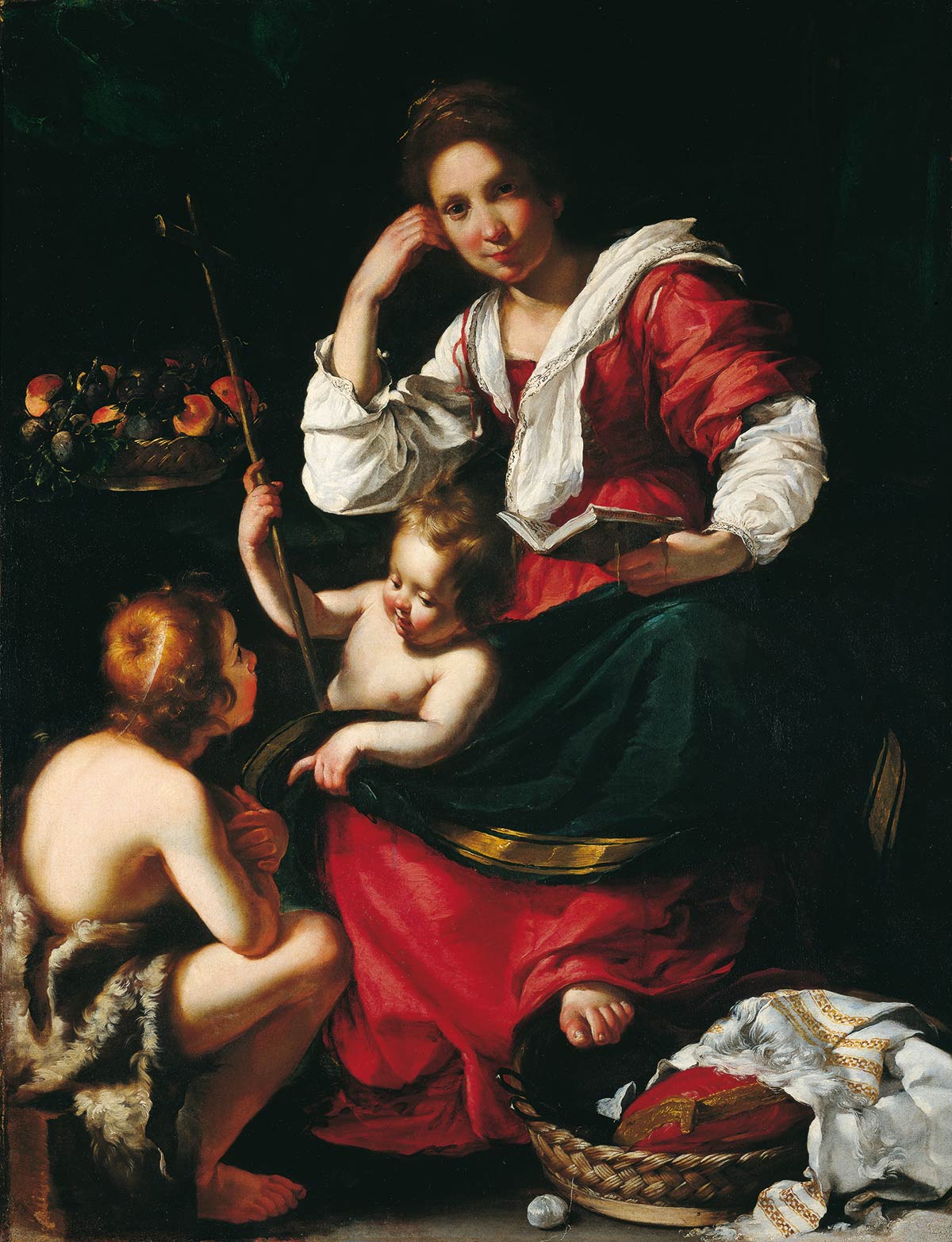 Bernardo Strozzi, Madonna col Bambino e san Giovannino (1617-1620 circa; olio su tela, 158 x 126 cm; Genova, Musei di Strada Nuova - Palazzo Rosso)
 Bernardo Strozzi, Madonna col Bambino e san Giovannino (1617-1620 circa; olio su tela, 158 x 126 cm; Genova, Musei di Strada Nuova - Palazzo Rosso)