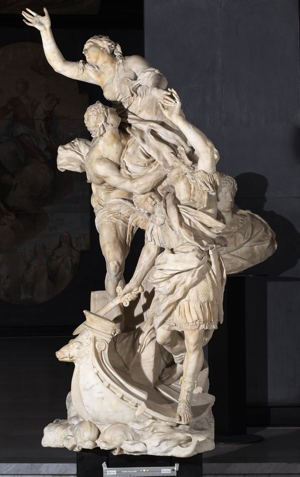 Pierre Puget, Ratto di Elena (1670 circa; marmo, 219 x 74 x 90 cm; Genova, Museo di Architettura e Scultura Ligure di Sant’Agostino).
Foto di Luigino Visconti
 Pierre Puget, Ratto di Elena (1670 circa; marmo, 219 x 74 x 90 cm; Genova, Museo di Architettura e Scultura Ligure di Sant’Agostino).
Foto di Luigino Visconti