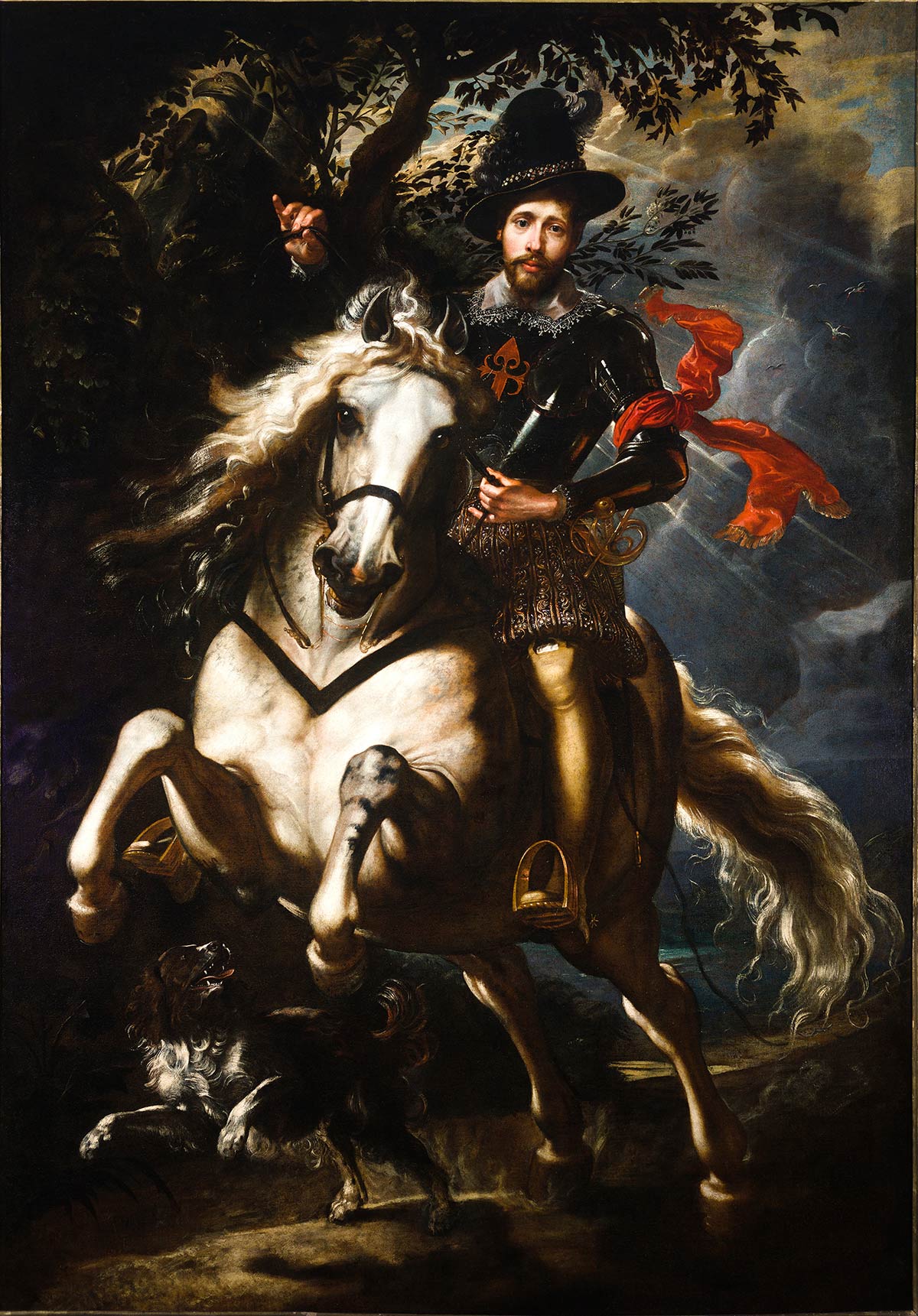 Pieter Paul Rubens, Portrait of Giovan Carlo Doria on Horseback (1606; oil on canvas, 265 x 188 cm; Genoa, National Gallery of Liguria at Palazzo Spinola)