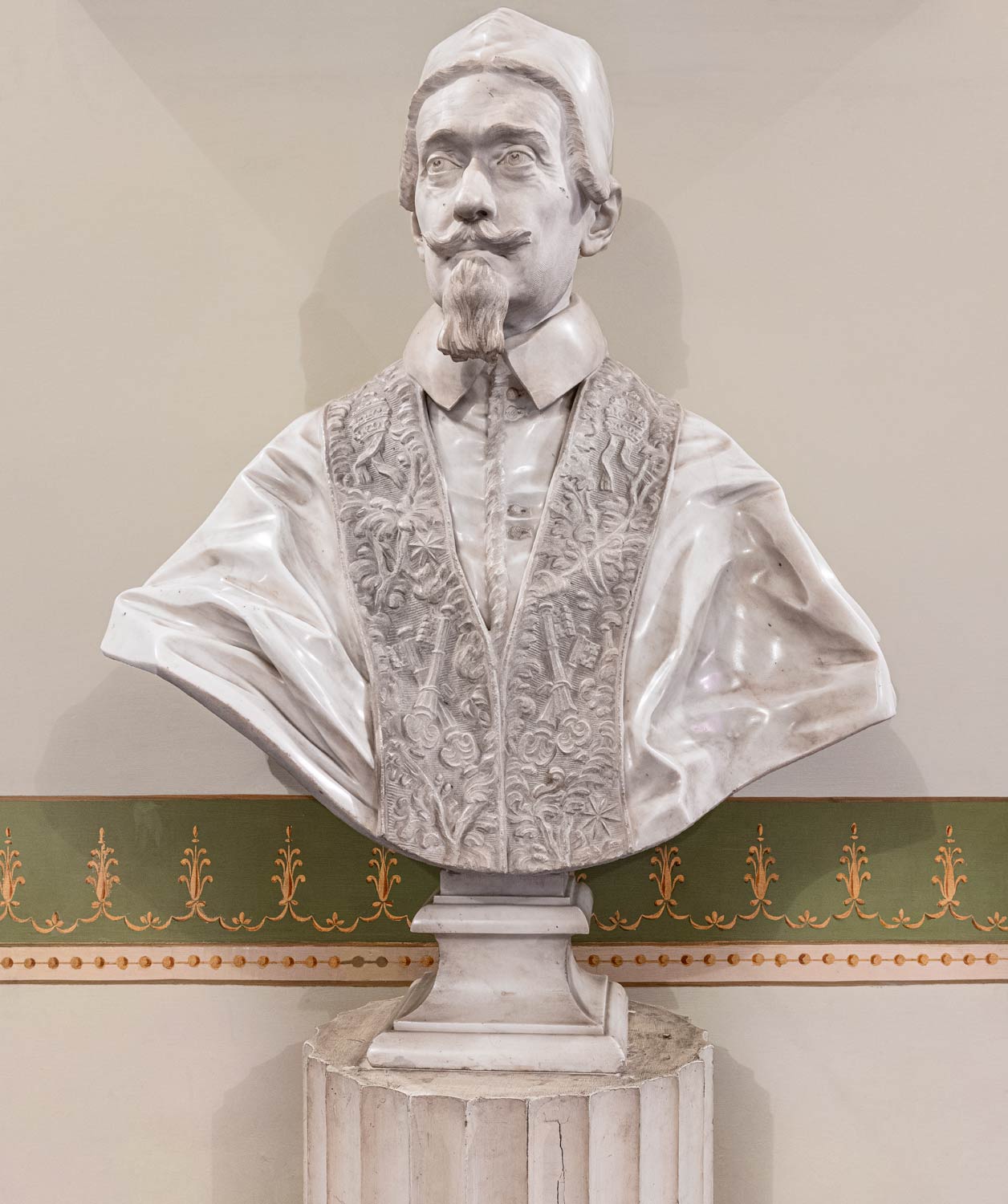 Gian Lorenzo Bernini, Busto in marmo di Papa Alessandro VII (1657; Siena, Palazzo Chigi Zondadari)
