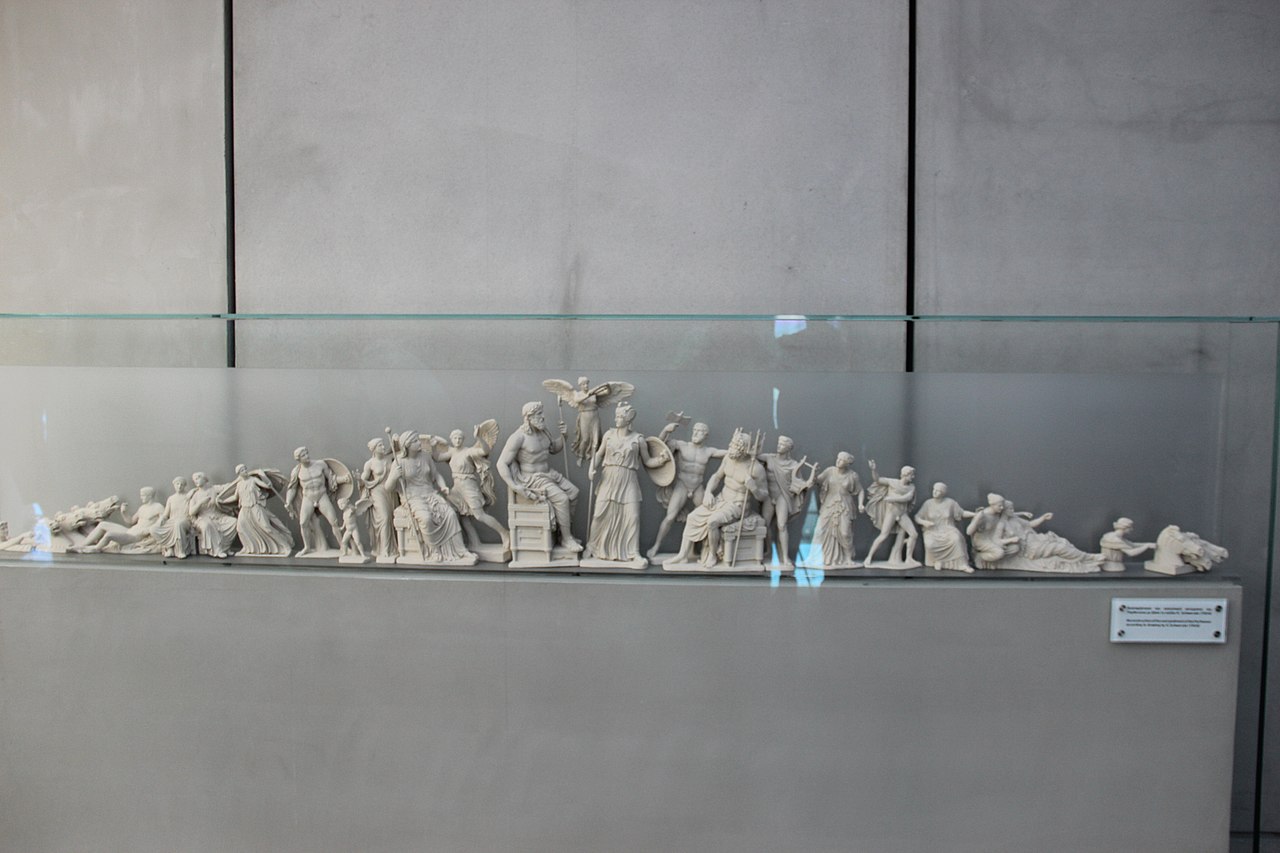 Ricostruzione del frontone est del Partenone (Atene, Museo dell'Acropoli). Foto di Gary Todd
