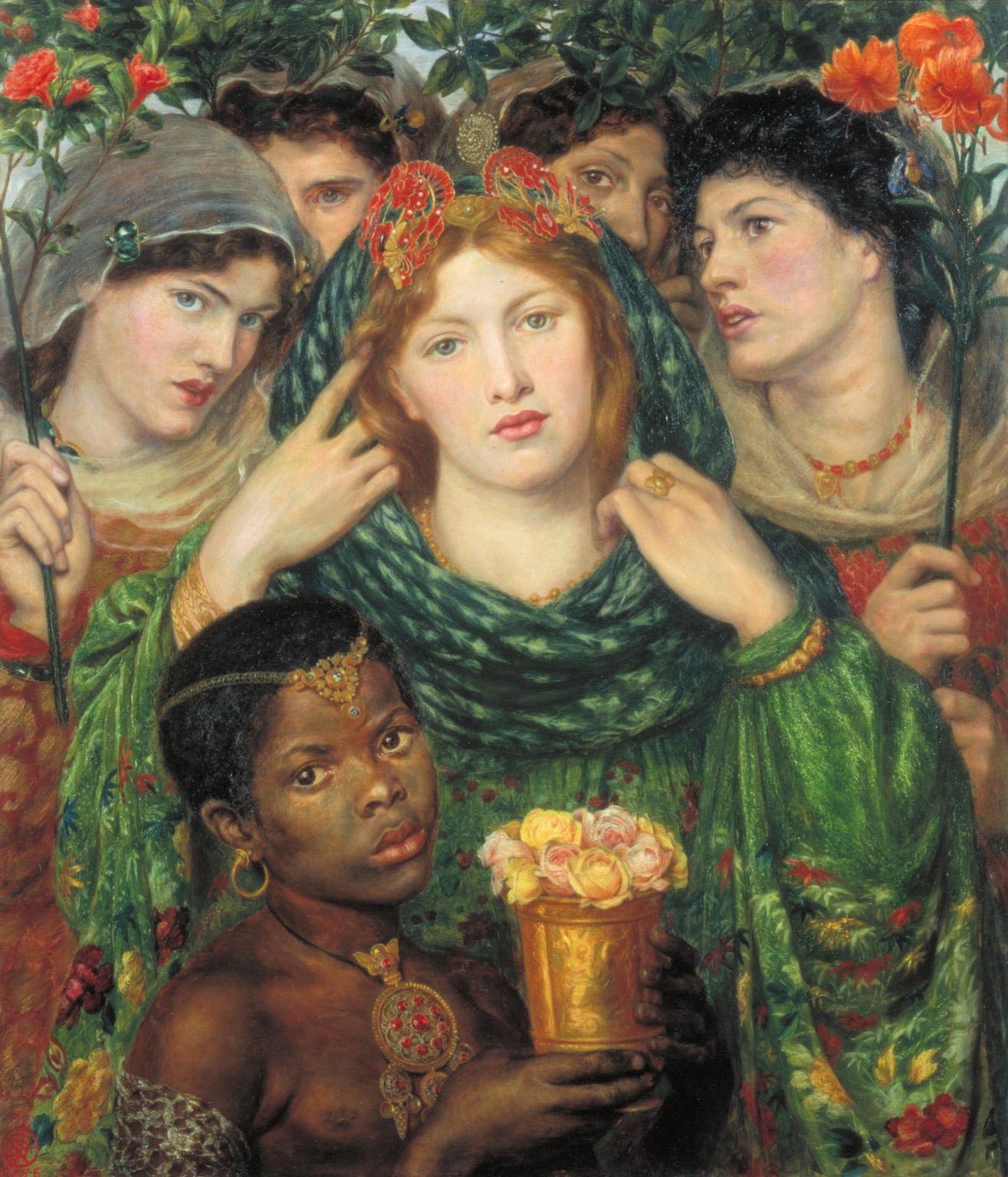 Dante Gabriel Rossetti, La sposa (1865- 1866; olio su tela, 82,5 x 76,2 cm; Londra, Tate Britain)
 Dante Gabriel Rossetti, La sposa (1865- 1866; olio su tela, 82,5 x 76,2 cm; Londra, Tate Britain)