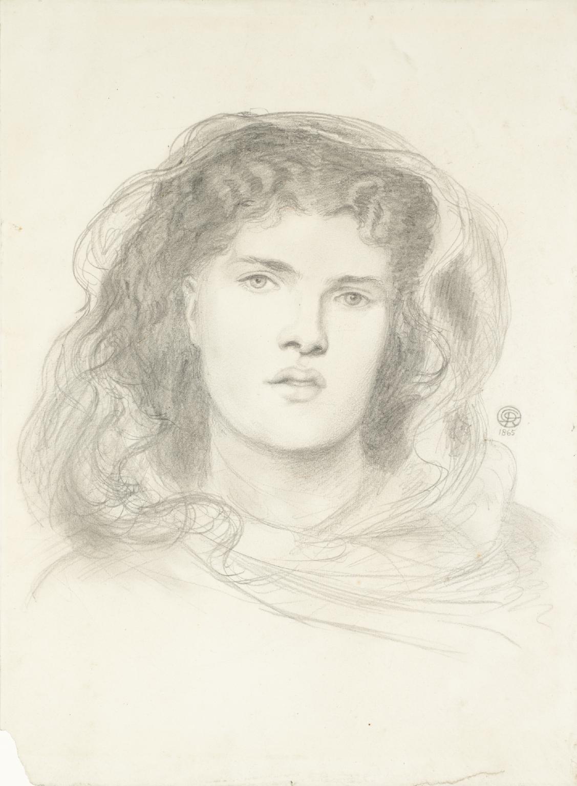 Dante Gabriel Rossetti, Studio per La sposa (1865; grafite su carta, 41,9 x 30,5 cm; Londra, Tate Britain)
 Dante Gabriel Rossetti, Studio per La sposa (1865; grafite su carta, 41,9 x 30,5 cm; Londra, Tate Britain)