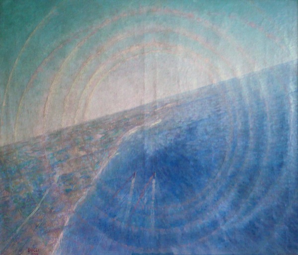 Anselmo Bucci, In volo (1920; olio su tela, 198 x 237 cm; Collezione privata)

