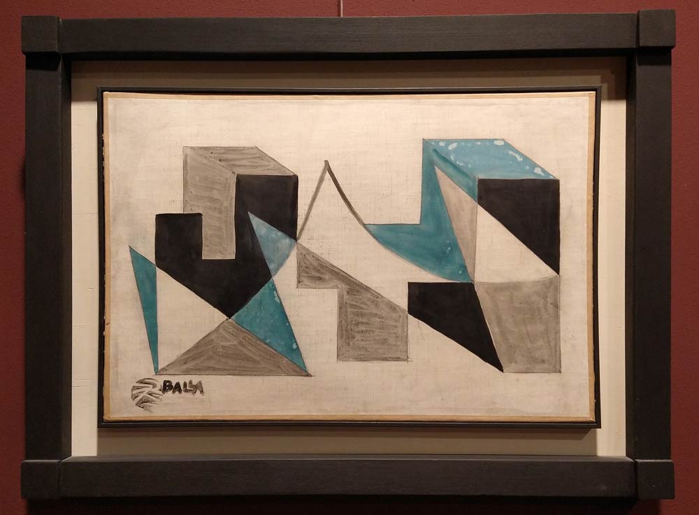 Giacomo Balla, Plasticità spaziale (1918; tempera su carta intelata, 36 x 54 cm; Collezione privata)
