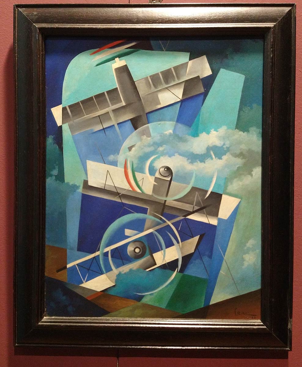 Tullio Crali, Eliche tricolore (1930; olio su compensato, 45,7 x 35,2 cm; Torino, Collezione privata)
