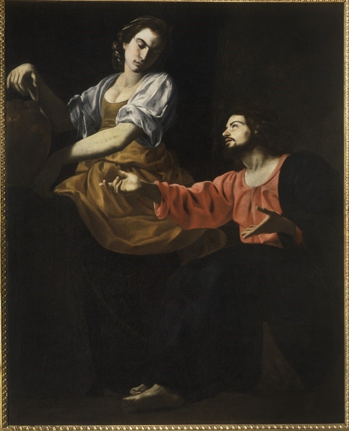 Battistello Caracciolo, Cristo e la Samaritana (1622 circa; olio su tela; Milano, Pinacoteca di Brera)
