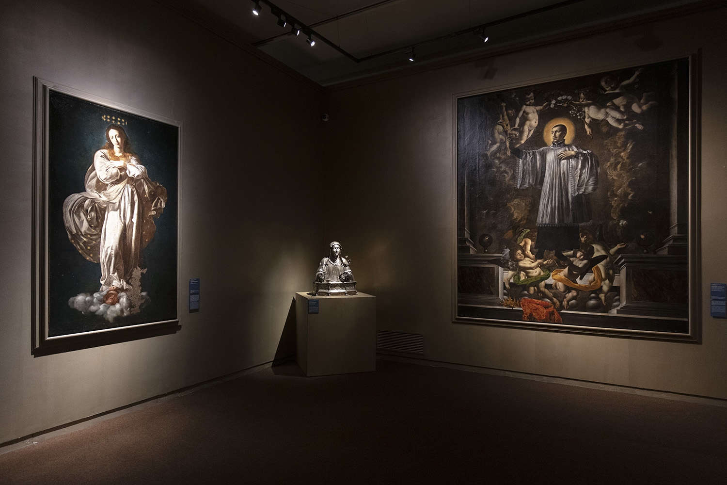 Sala della mostra Il patriarca bronzeo dei Caravaggeschi: Battistello Caracciolo (1578-1635)
