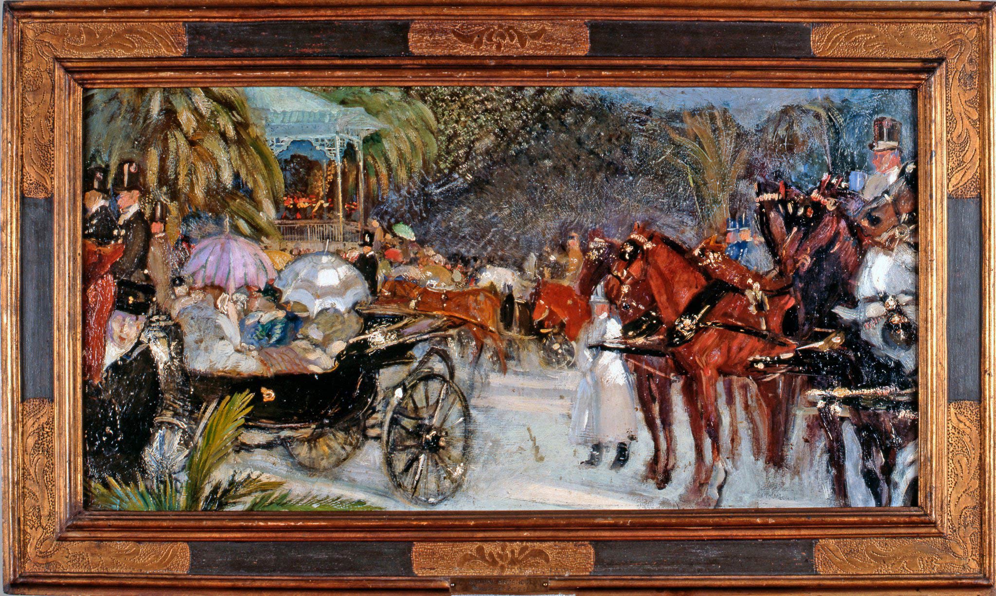Armando Spadini, Musica al pincio (1913; olio su cartone, 43 x 88 cm; Roma, Galleria d'Arte Moderna)
 Armando Spadini, Musica al pincio (1913; olio su cartone, 43 x 88 cm; Roma, Galleria d'Arte Moderna)