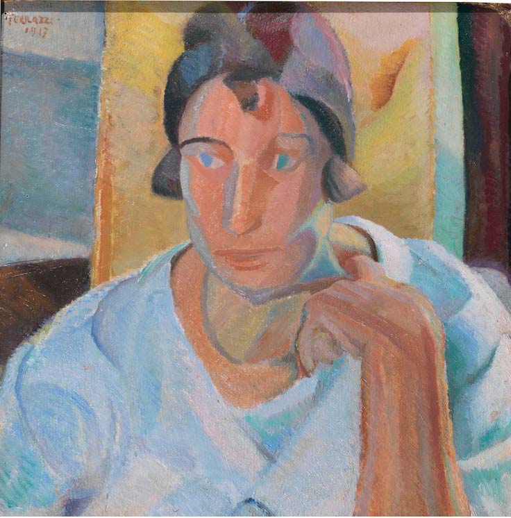 Ferruccio Ferrazzi, Adele in tre luci (1918-1922; olio su masonite, 39 x 39 cm; Collezione privata)
 Ferruccio Ferrazzi, Adele in tre luci (1918-1922; olio su masonite, 39 x 39 cm; Collezione privata)