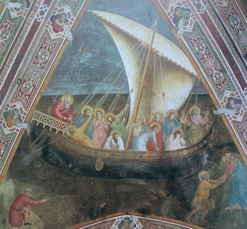 Andrea di Bonaiuto, Navicula Petri (1366-1368; affresco; Firenze, Santa Maria Novella)
