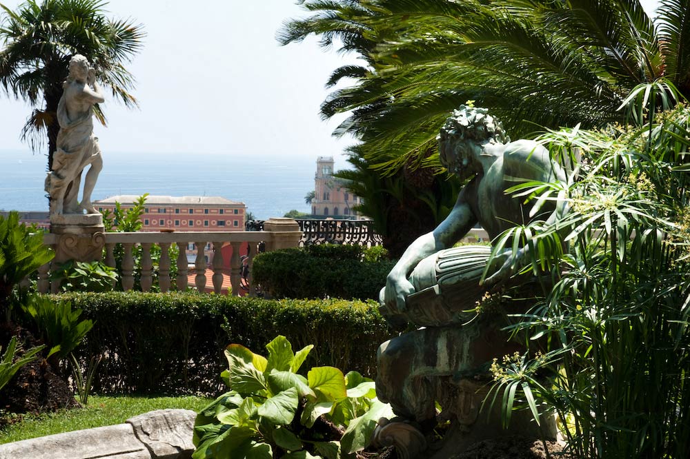 Il panorama dal giardino all'italiana
