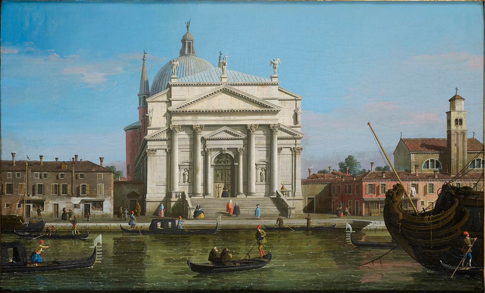 Canaletto, Chiesa del Redentore (1746 circa; olio su tela, 47,4 x 77,3 cm; Londra, Moretti Fine Art)
