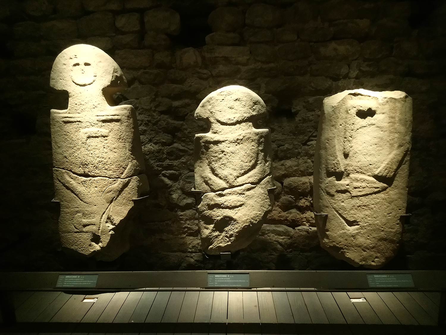 Statue stele al Museo del Castello del Piagnaro di Pontremoli 
