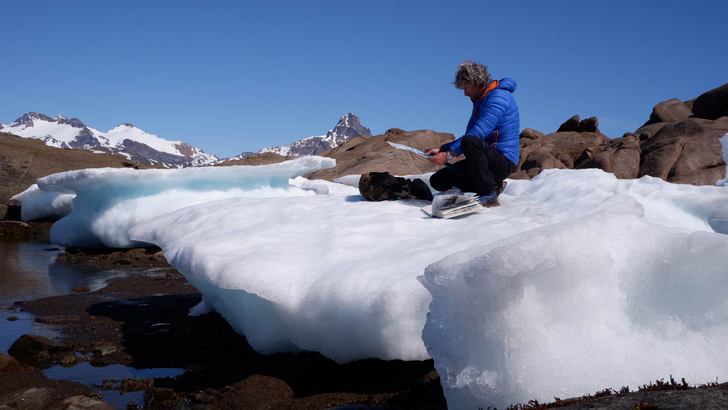Roberto Ghezzi al lavoro in Groenlandia
 Roberto Ghezzi al lavoro in Groenlandia