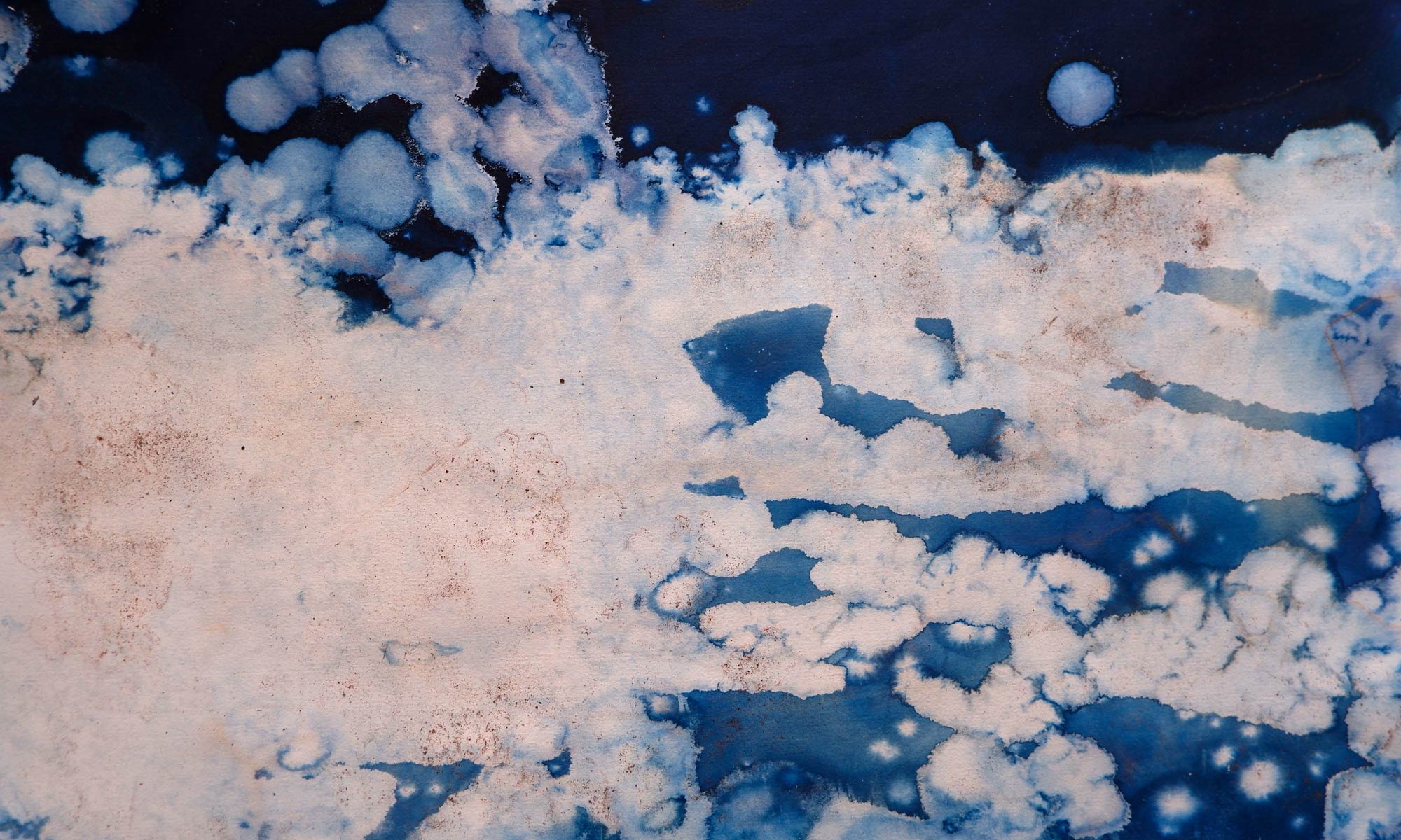 Roberto Ghezzi, Neve con alga (2022; cianotipia)
 Roberto Ghezzi, Neve con alga (2022; cianotipia)