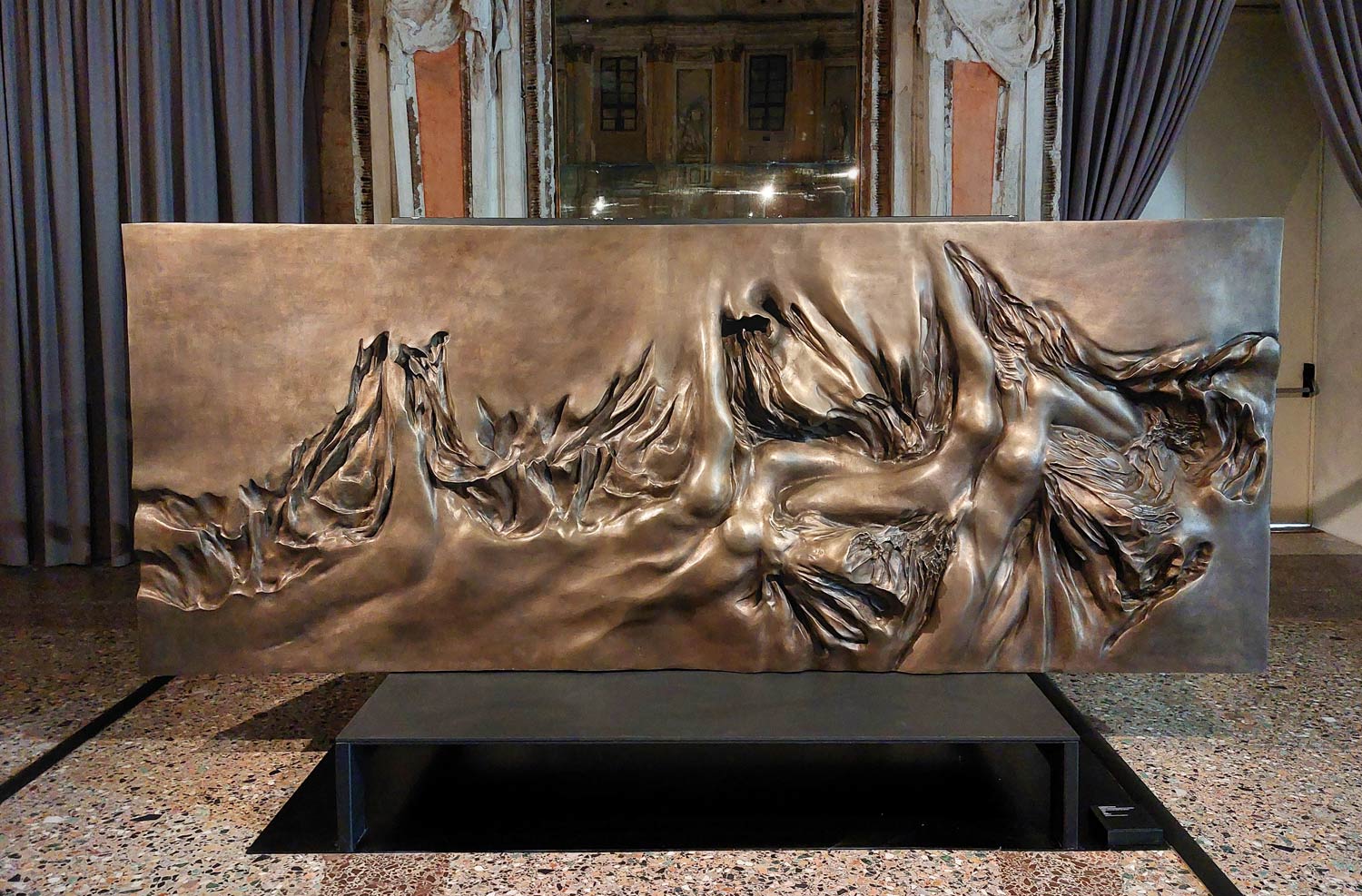 Francesco Somaini, Grande traccia per Nascita di Venere I, 1985, Coll. privata
