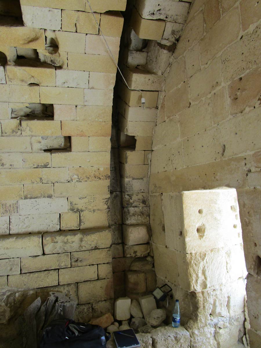 Fig. 3: Porta Nord –Est, interno, particolare, castello, Gallipoli. Foto di Fabio Antonio Grasso
