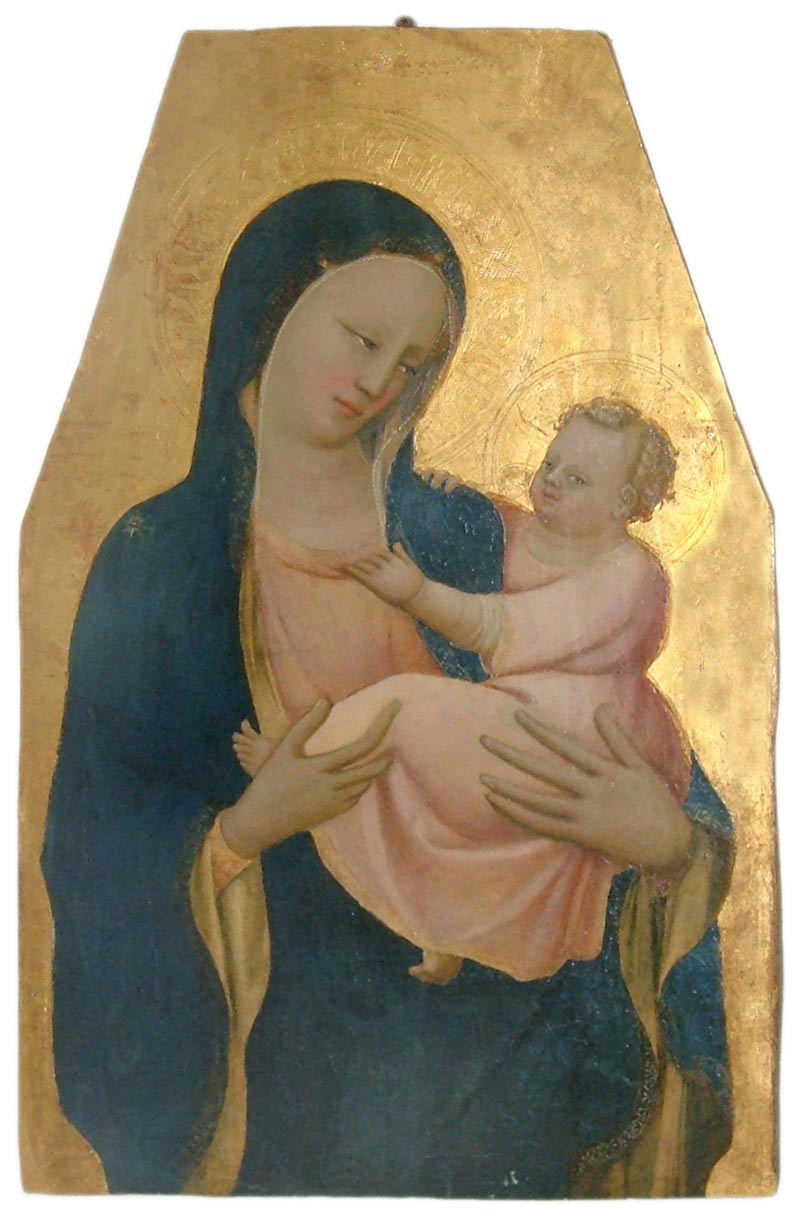 Giovanni Toscani, Madonna col Bambino (1420 circa; tempera su tavola, 82 x 51,5 cm; Montemignaio, pieve di Santa Maria Assunta)
