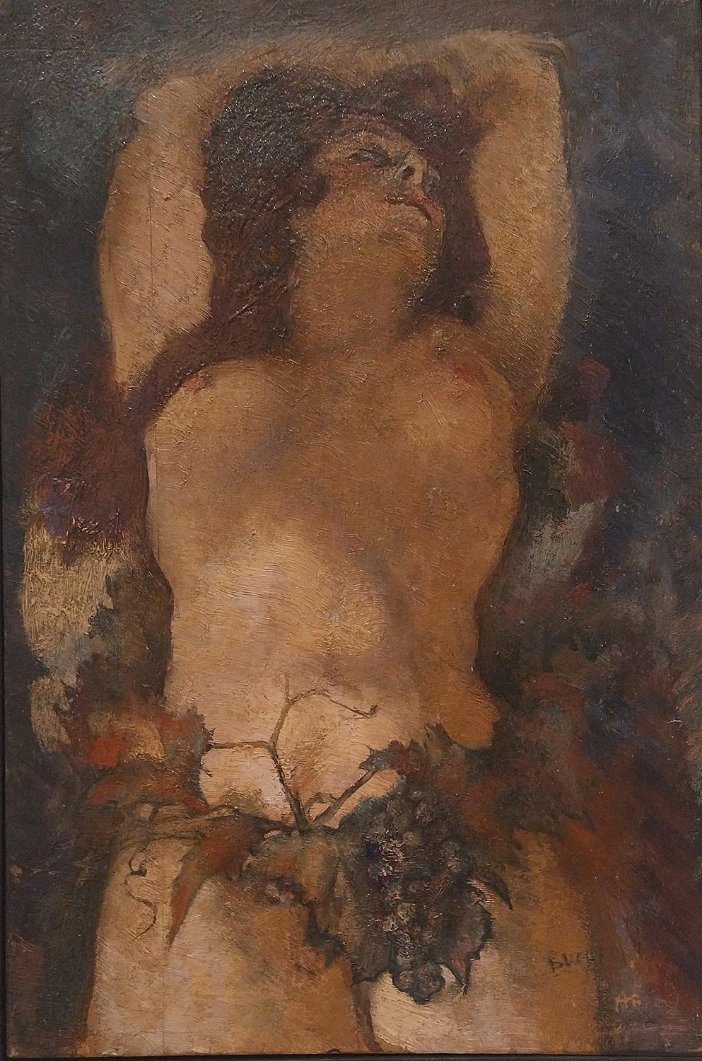 Anselmo Bucci, Baccante (1921; olio su tavola, 30 x 21 cm; Collezione privata)