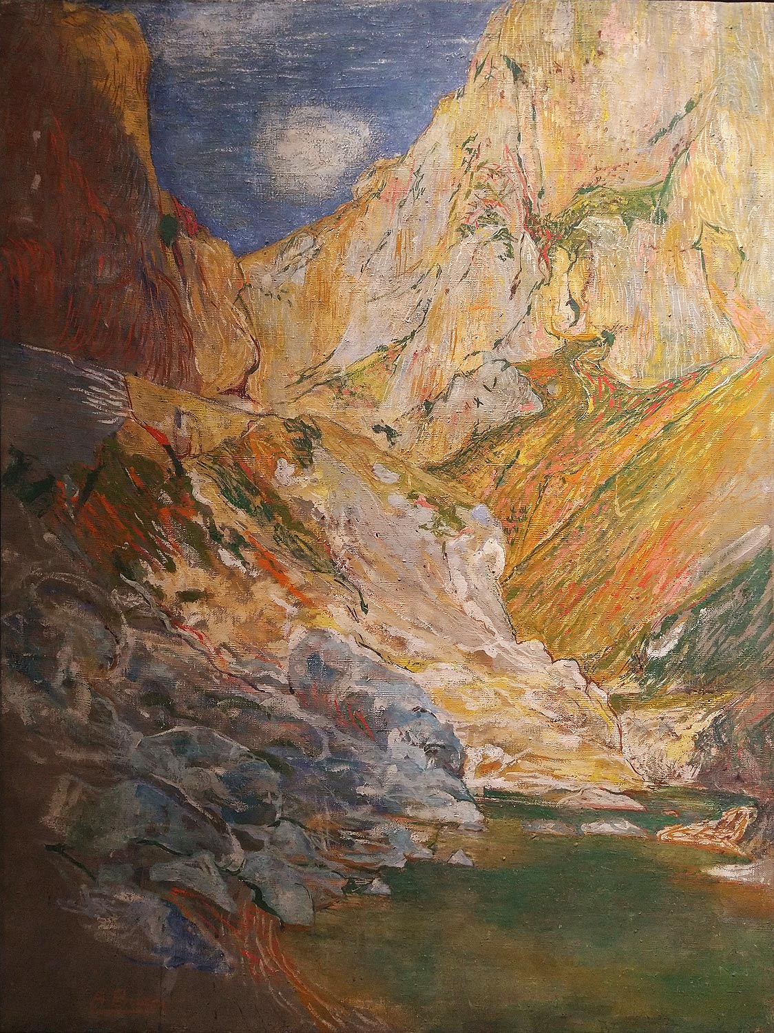 Anselmo Bucci, La gola del Furlo (1908; olio su tela, 101 x 73 cm; Collezione privata)