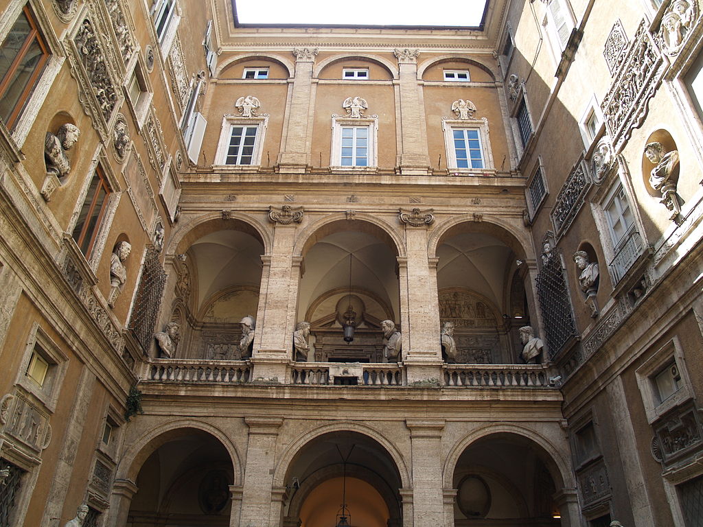 Palazzo Mattei di Giove, sede della Biblioteca di Storia Moderna e Contemporanea di Roma. Foto di Miguel Hermoso Cuesta