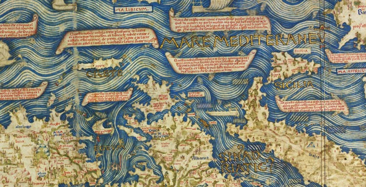 Voyage en haute-résolution dans la carte médiévale de Fra Mauro - Sciences  et Avenir