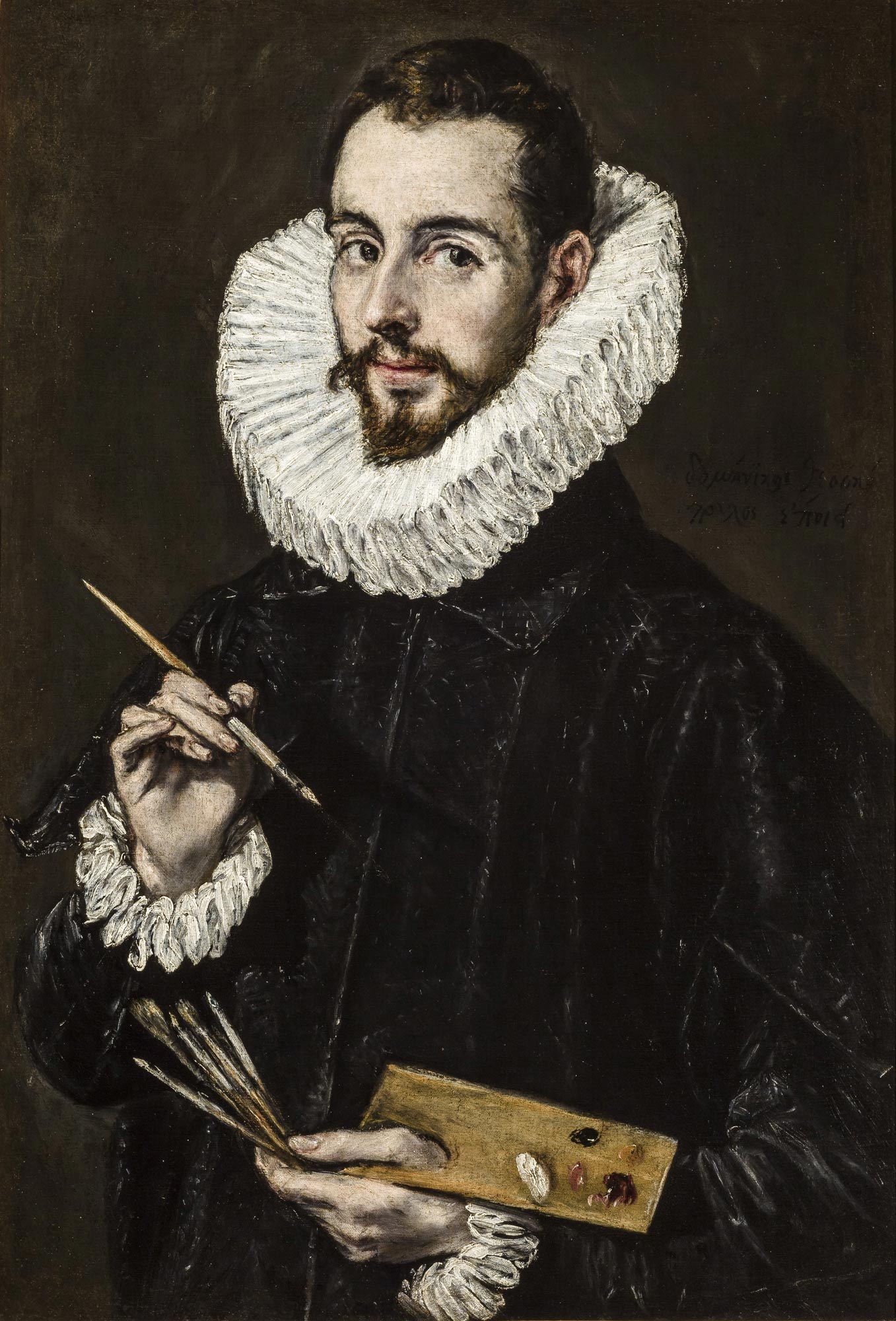 Domínikos Theotokópoulos detto El Greco, Ritratto di Jorge Manuel Theotocópuli (1600-1605 circa; olio su tela; Siviglia, Museo de Bellas Artes)