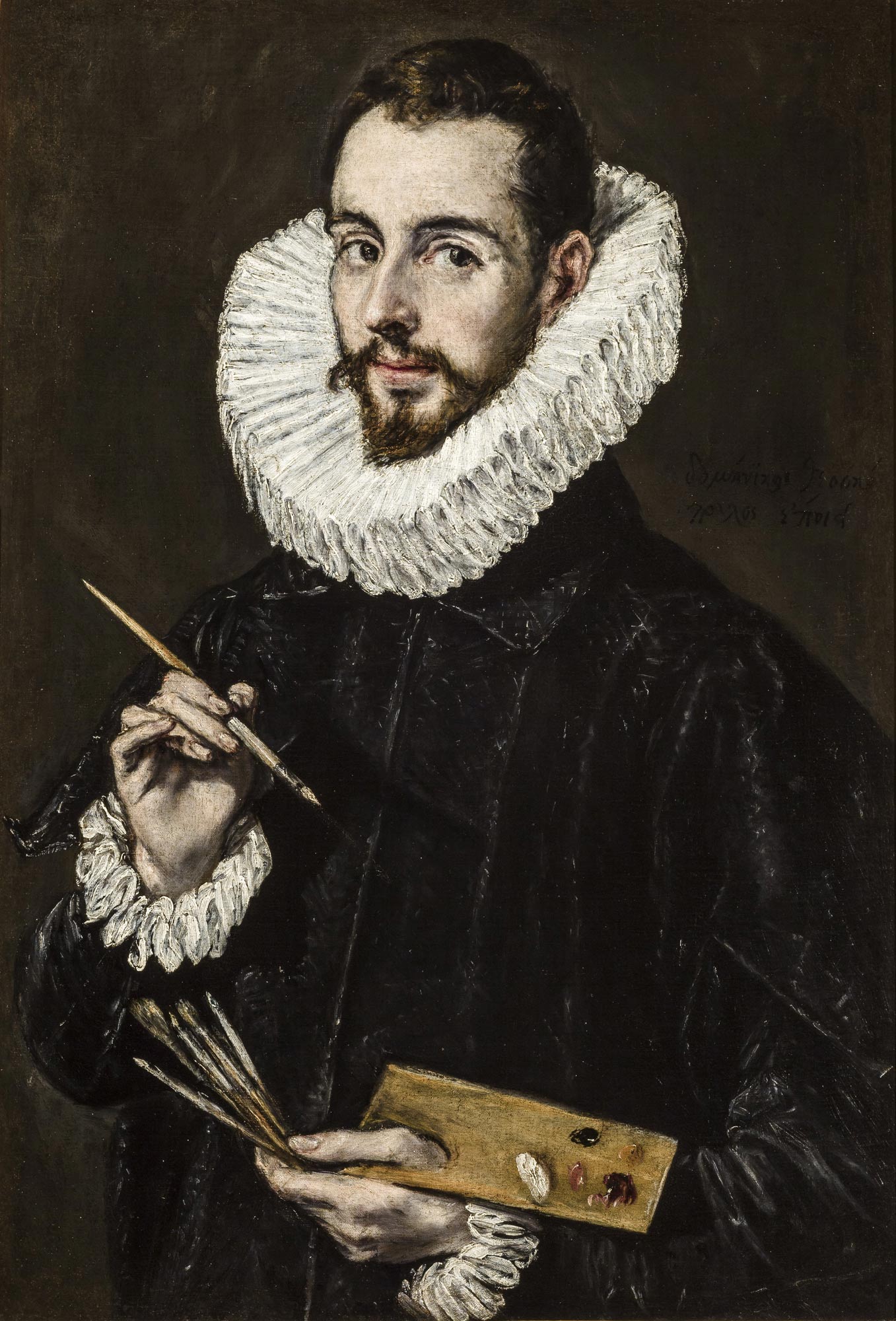 Domínikos Theotokópoulos llamado El Greco, Retrato de Jorge Manuel Theotocópuli (c. 1600-1605; óleo sobre lienzo; Sevilla, Museo de Bellas Artes)