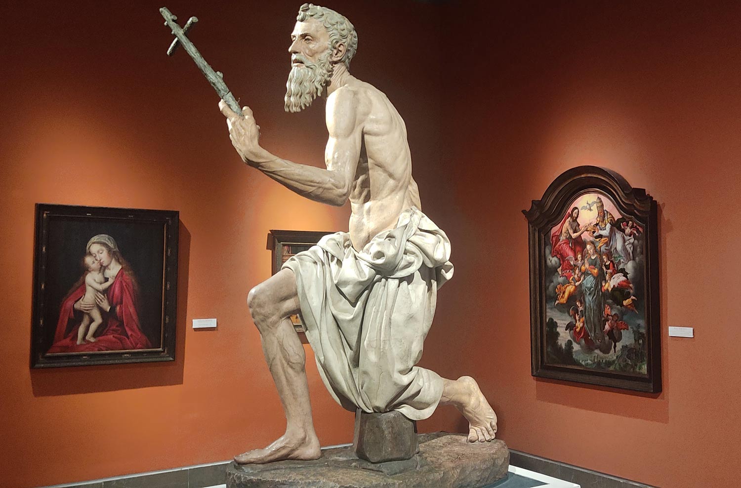 Pietro Torrigiani, San Girolamo (1525; terracotta; Siviglia, Museo de Bellas Artes)