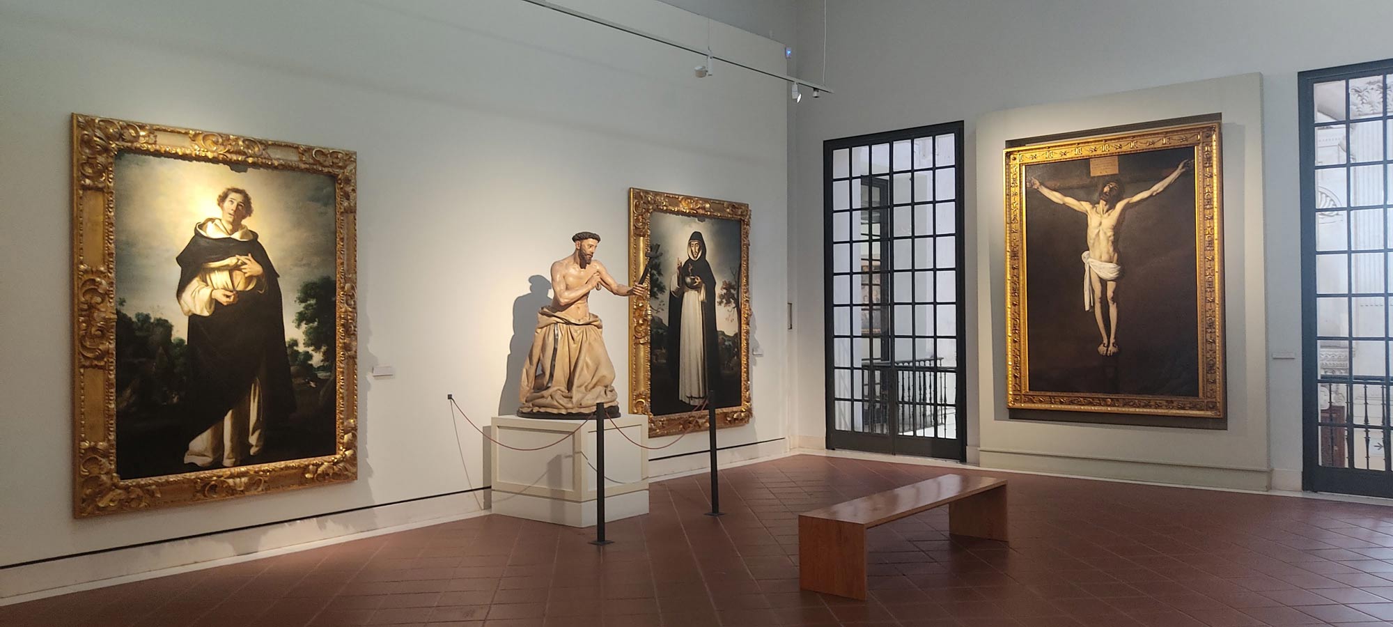 La sala con le opere di Francisco de Zurbarán