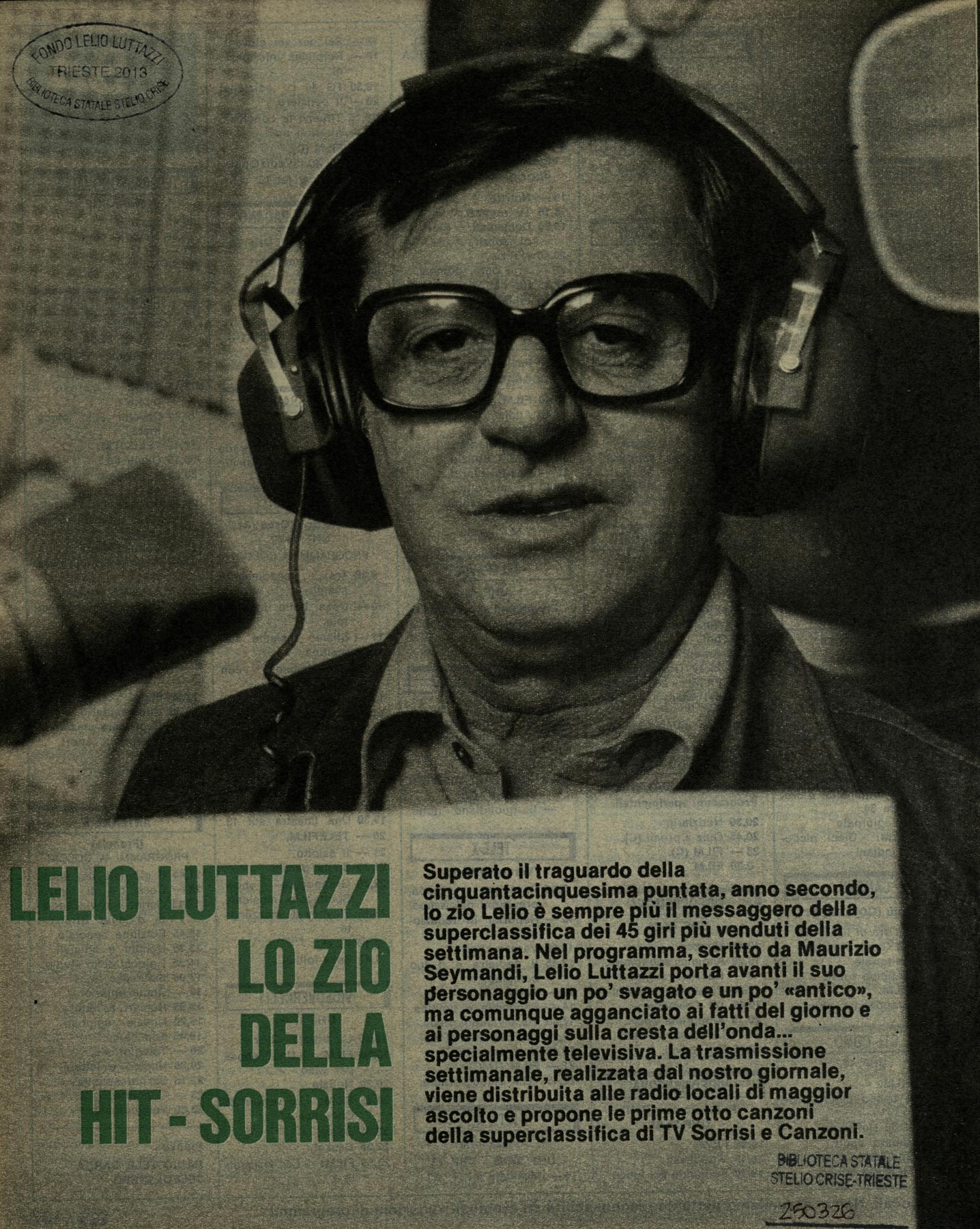 Lo Studio Luttazzi della Biblioteca Statale di Trieste uno spazio per