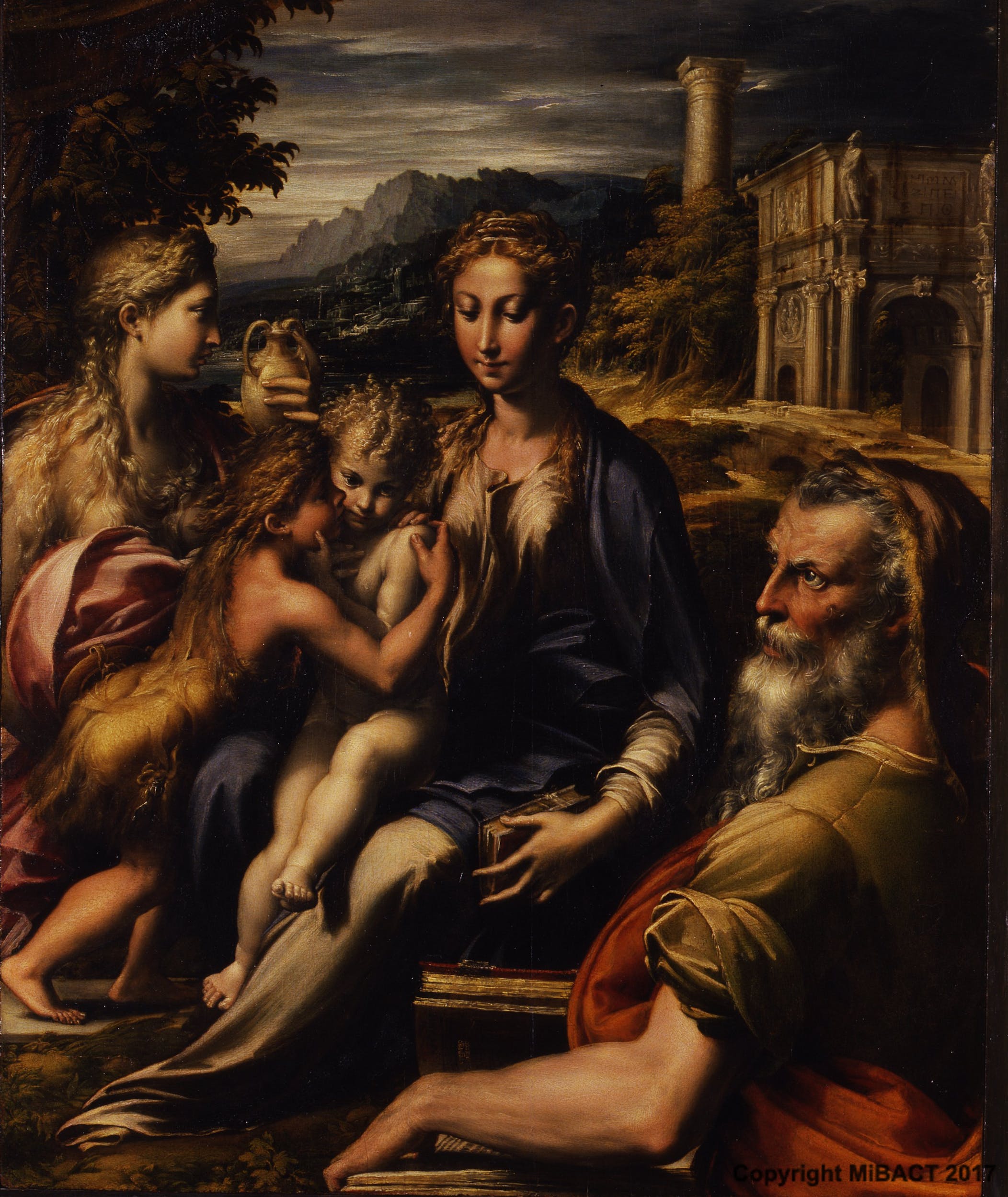 Francesco Mazzola, detto il Parmigianino, Madonna di San Zaccaria (1530-1533; olio su tavola, 73 x 60 cm; Firenze, Galleria degli Uffizi)