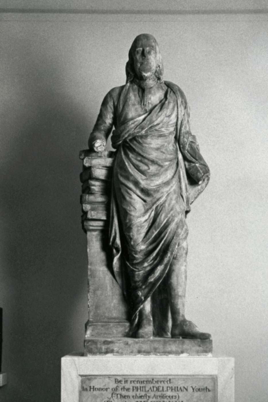 Francesco Lazzarini, Monumento a Benjamin Franklin (1789; marmo di Carrara, altezza 248,9 cm; Filadelfia, The Library Company)
 Francesco Lazzarini, Monumento a Benjamin Franklin (1789; marmo di Carrara, altezza 248,9 cm; Filadelfia, The Library Company)