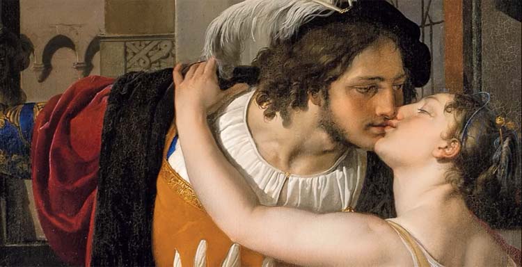 L'Ultimo Bacio tra Romeo e Giulietta, l'opera di Francesco Hayez