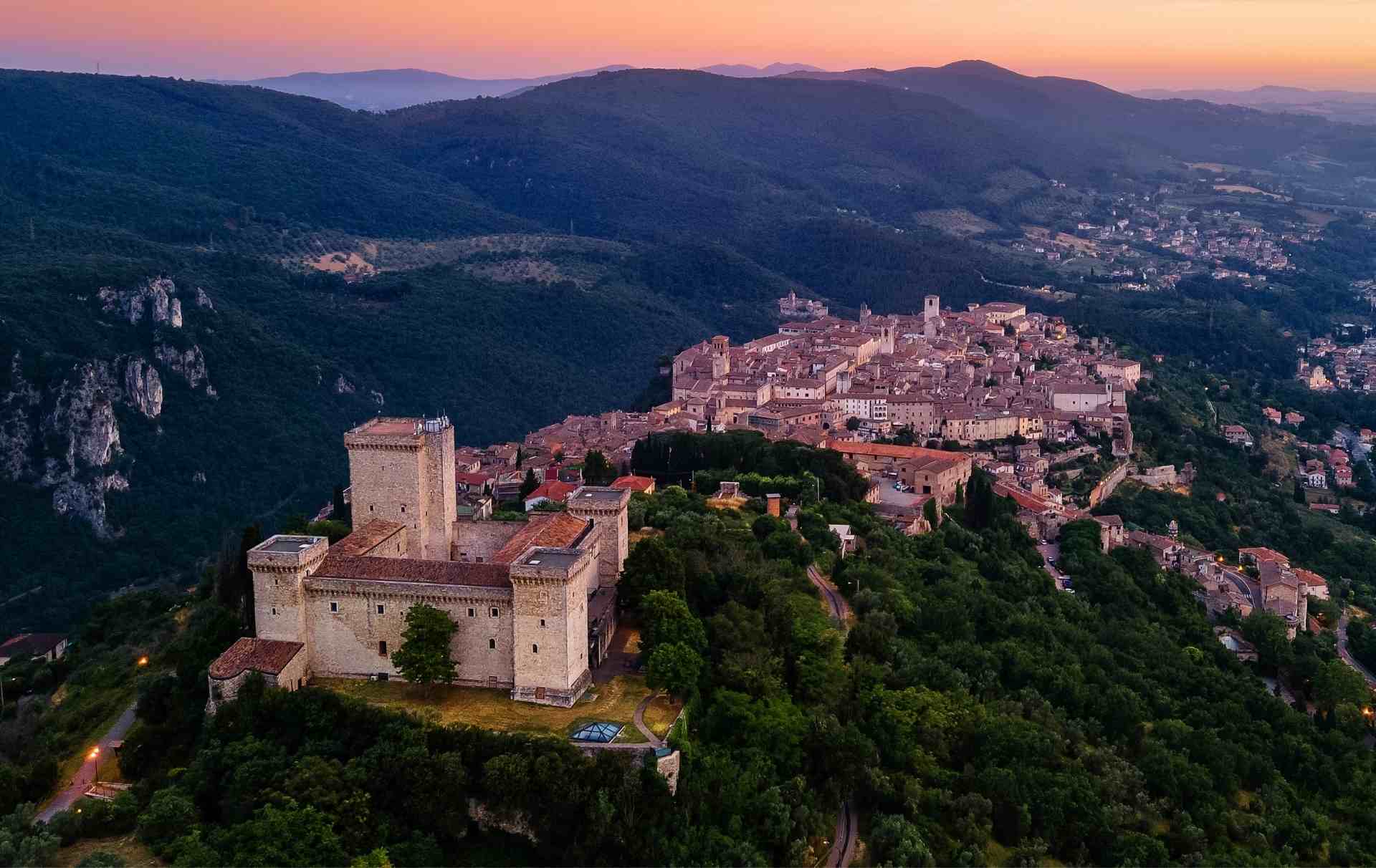 Narni al tramonto. Foto: Comune di Narni