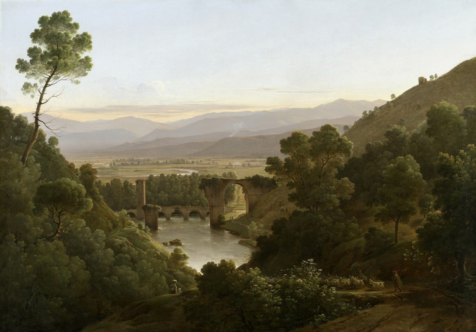 Pierre-Athanase Chauvin, Il ponte di Augusto a Narni (1813; olio su tela, 67 x 94,5 cm; Collezione privata)