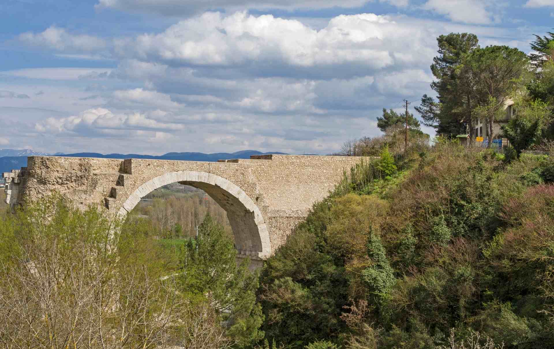 Le rovine del ponte di Augusto. Foto: Comune di Narni
